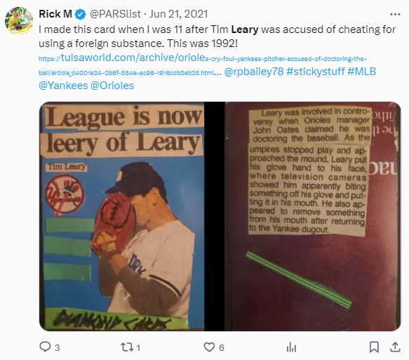Tweet: custom Tim Leary card