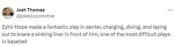 Tweet: Zyhir Hope fantastic play in center
