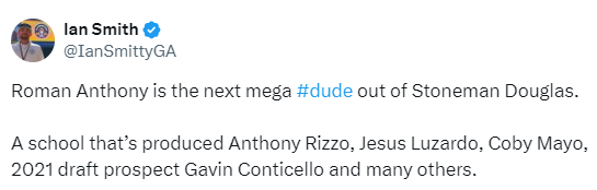 Ian Smith tweet mentioning Conticello