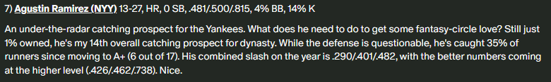 7/22/23 PARS formula update entry for Ramírez