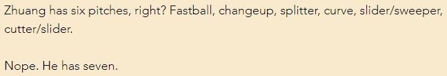 Nathaniel Stoltz scouting summary of Zhuang's arsenal, part 2